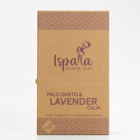 Ispalla Palo Santo & Lavender Incense (Calm)- Retail Display Box- 12 packs 